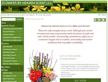 Tablet Screenshot of flowersbyheavenscentllc.com